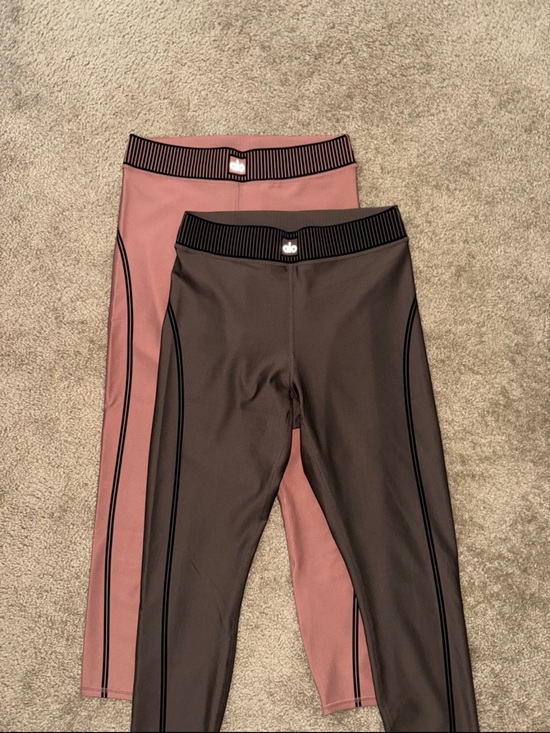 ALO Yoga Pants - alo airlift high waist 7/8 line up Leggings Espresso Chestnut size XS